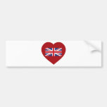 I Love UK Bumper Sticker