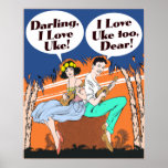 I Love Uke Poster