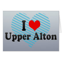 I Love Upper Alton, United States Cards