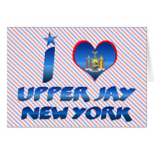 I love Upper Jay, New York Cards