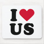 I LOVE US MOUSEMATS
