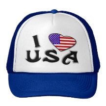 I Love USA Hat