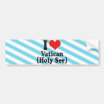 I Love Vatican+(Holy See) Bumper Sticker