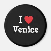 I love Venice heart T-Shirt Fridge Magnet