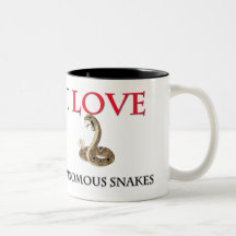 I Love Venomous Snakes Mugs