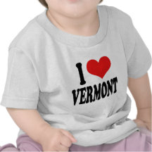 I Love Vermont T Shirt