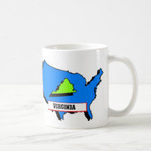 I Love Virginia Coffee Mugs