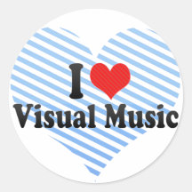 I Love Visual Music Sticker