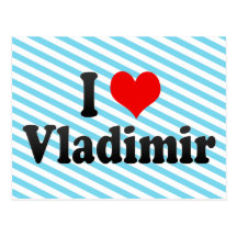 I Love Vladimir, Russia Postcards