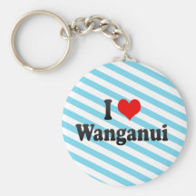 I Love Wanganui, New Zealand Key Chain