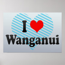 I Love Wanganui, New Zealand Poster