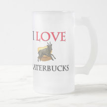 I Love Waterbucks Mugs