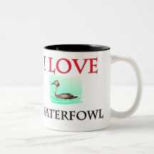 I Love Waterfowl Mugs