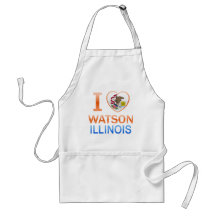 I Love Watson, IL Apron