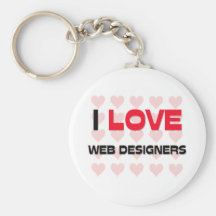 I LOVE WEB DESIGNERS KEY CHAINS