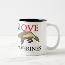 I Love Wolverines Mug