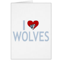 I Love Wolves cards