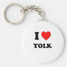 I love Yolk Key Chain