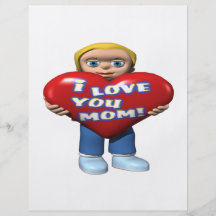 I Love You Mum Personalised Flyer