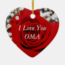 I Love You Oma Ornaments