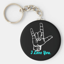 I Love You Sign Language Keychains
