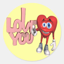 I Love You Valentine Sticker