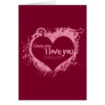 I Love You - Valentines Day Greeting Card