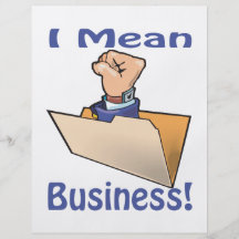 I Mean Business Flyer Design