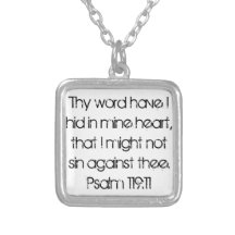i might not sin against thee bible verse necklace