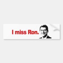 I MISS RON BUMPER STICKERS