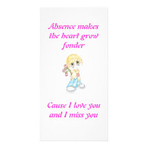 I miss your love picture card
