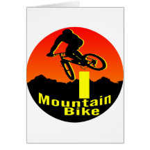 I Mountain Bike Greeting Card
