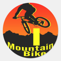 I Mountain Bike Stickers