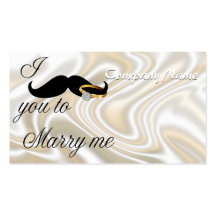I Moustache you -to Marry Me Business Cards