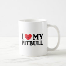 I ♥ My Pitbull Coffee Mugs