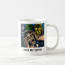 I Need My Coffee Comic Book Coffee Cup Mugs