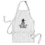I Only Come Out To Feed Zombie Apron