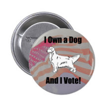 "I Own a Golden Retriever" Button