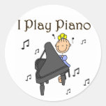 I Play Piano Stickers Sticker