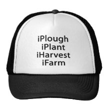I plough plant harvest farm mesh hat