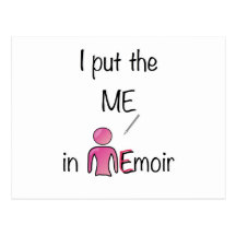 I Put the Me in Memoir - Pink Post Cards