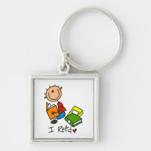 I Read Key Chain