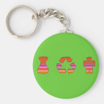 I Recycle Boys-Men Key Chain