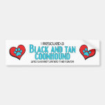 I Rescued a Black and Tan Coonhound (Female Dog) Bumper Stickers