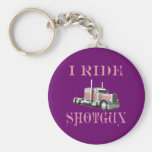 I Ride Shotgun Keychains