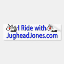 I Ride with JugheadJones.com Bumper Sticker
