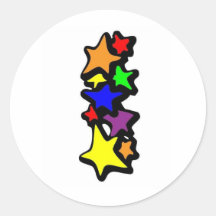 I ROUND STICKER