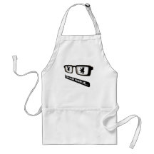 I see bear people aprons