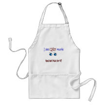 "I see crazy people" Aprons