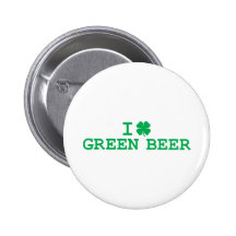 I Shamrock (Love) Green Beer Buttons